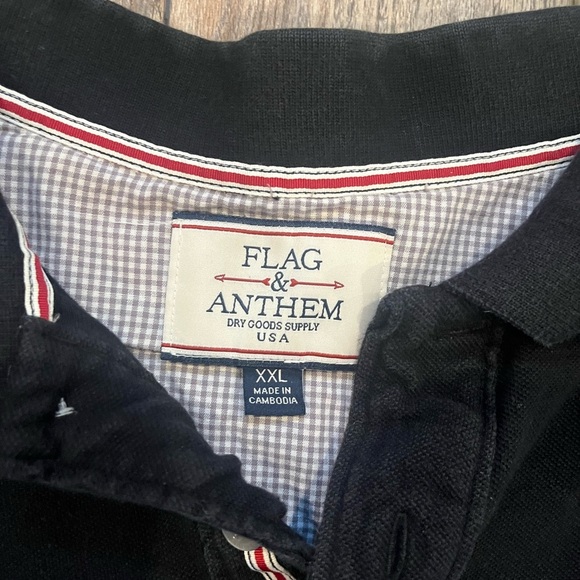 Flag & Anthem Men's Black Polo Shirt - Picture 3 of 5
